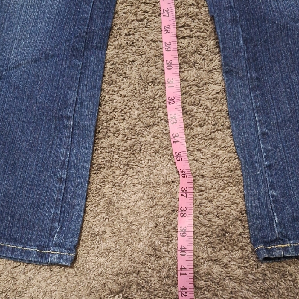 Vintage 80s Gitano 5 Pocket Embroidered Blue Denim Jeans-12 - Picture 8 of 8